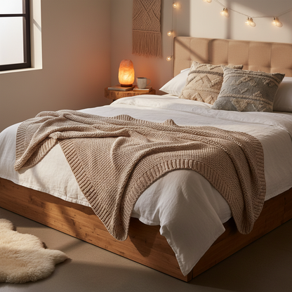 Interior decor piece in cozy bedroom setting
