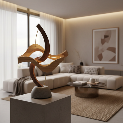 Interior decoration accent in living room setting