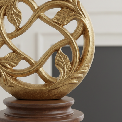 Close-up detail of decorative home ornament